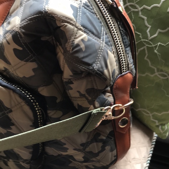 joan and david quilted travel tote